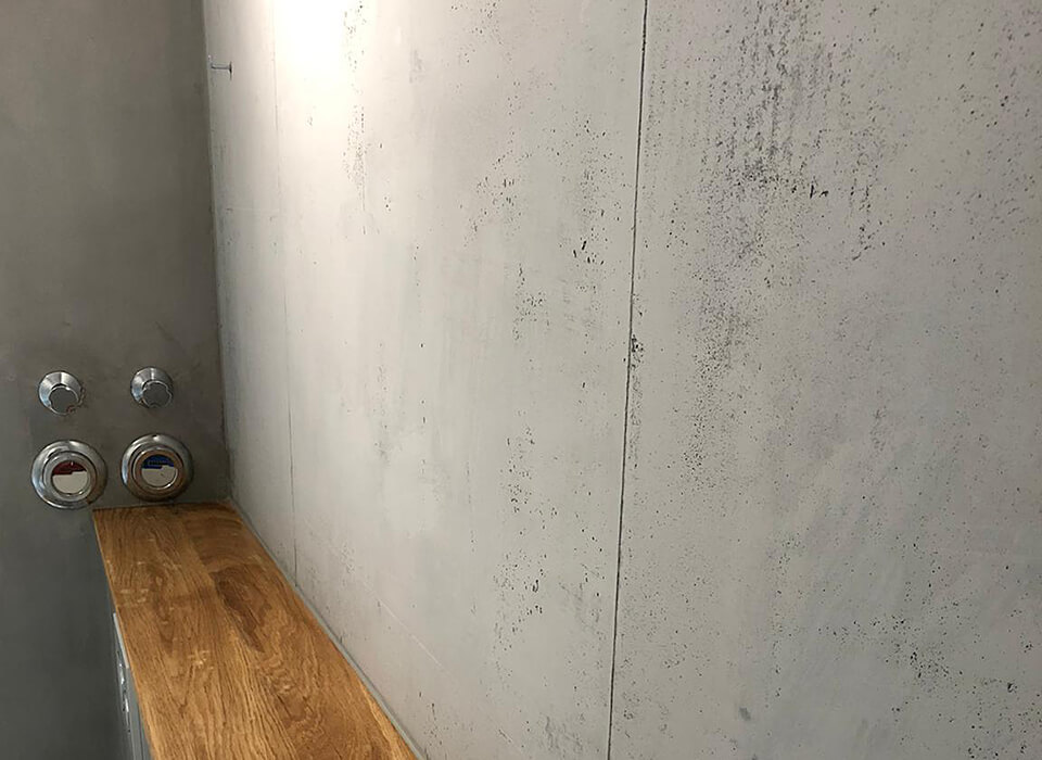 wall Surfaces floors Freiraum I Exposed look and Handwerk concrete in - concrete